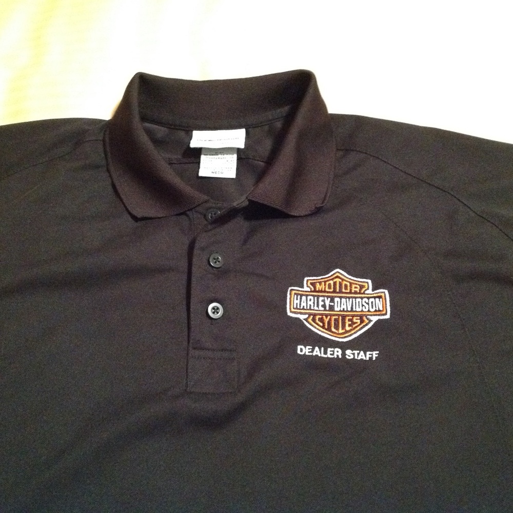 Harley Davidson Woman's Dealership Polo Black Med